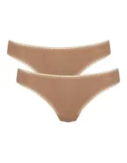 [Sloggi] Go Brazil Brief 2 Pack in Nostalgic Brown