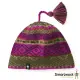 【SmartWool】Dazzling 美麗諾羊毛 夢幻仙境小圓帽.保暖針織帽.毛線帽.羊毛帽(SW010436-044 紫莓/綠)