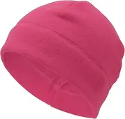 [X AUTOHAUX] Cycling Hat Keep Warm Ear Protection Hard Hat Liner Polar Fleece Fabric Rose Red 27x18cm 1 Pcs