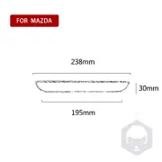 For Mazda 17-18 CX-5 ABS Diamond White Console CD Upper Decor Strip Cover Trim (for: Mazda)