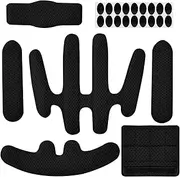 Helmet Pads, Comfortable Bicycle Helmet Pads, Soft Bicycle Helmet Replacement Pads with Chin Strap Pad for Bicycle, Motorcycle (Black)