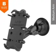 RAM Twist-Lock Suction Cup Quick Grip XL Phone Kit 1" Ball