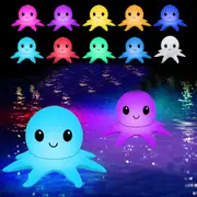 Solar Octopus Floating Pool Lights Inflatable Ball Lights Colorful Above Ground Glow Pool Balls for Pool