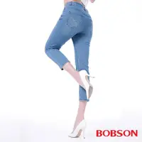 在飛比找momo購物網優惠-【BOBSON】女款高腰膠原蛋白七分褲(208-58)