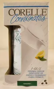 Corelle Coordinates -1 Quart- Thermal Server New in Box-Rosemarie Corning
