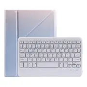 10.2 / 10.5 Inch Bluetooth Keyboard Tablet Case With Triangle Holder & Pen Slot Gradient Purple Laptop Cases & Bags