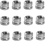 Kisangel 20 Pcs Microphone Thread Adapter Screw to Female Connection for Mic Stand Durable Accessories for Easy Conversion of Microphone Clips