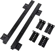 jojofuny 1Pair Keyboard Track Runners Solid Drawer Slides for Under Desk Installation Smooth and Quiet Bearing Design Durable Keyboard Tray
