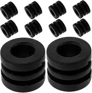 10pcs Tabletop Soccer Cushions Black Washer Replacements Abs Table Football Table Cushioning Pad Tabletop Football Table Shock Absorber