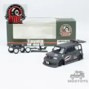 BMC 1:64 2000 bB - Matte Green + P40 Tiger Pattern (RHD) Diecast Model Car