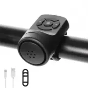 Bicycle 120db Electric Bell 4 Modes Rechargeable Cycling Anti-theft Alarm Horn (