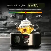 在飛比找ETMall東森購物網優惠-璃茶壺號透明玻花濾耐熱壺玻璃茶過迷你小泡茶器功夫茶壺茶具套裝