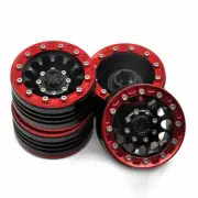 4PCS Alloy 1.9" Beadlock Wheel Rims For SCX10 D90 CC01 AX10 TF2 1/10 RC Crawler