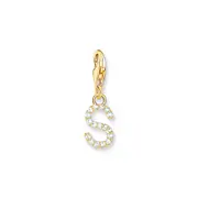 Buy Charm Pendant letter S gold plated by Thomas Sabo online - THOMAS SABO Australia