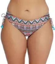Panache BOHO PRINT Eclectic Boho Midi Bikini Brief Swim Bottom, US X-Small