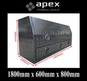 BRAND NEW TOOLBOX 2.5MM CHECKER POWDER COAT TOOLBOX-UTE TRUCK STORAGE 1868HDCPBL