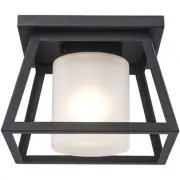 Trans Globe Lighting 51395-BK Kingsbury Outdoor Ceiling Light Black