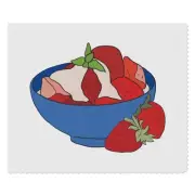 2 x 'Strawberries & Cream ' Lens Cleaning Cloths (LC00021393)