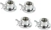 FELTECHELECTR 4 Pcs Double Risk Nut Hex Screw Hardware Dumb Bells Dumbbell Hex Nut Dumbbell Handles Barbell Lock Collars Barbell- Lock Clamps Spring Cast Iron Twist Lock