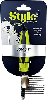 Style It Grooming Dematting Tool for Dogs & Cats - Perfect for Tackling Serious Tangles, Ideal for Medium to Long Coats, Gently Slides into Knots to Loosen and Cut Without Harming Your Pet