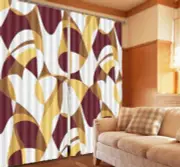 Nice Biscuits template 3D Curtains Blockout Photo Printing Curtains Drape Fabric