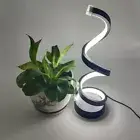 USB Powered LED Spiral Table Lamp Dimmable Bedside Lamp Bedroom Office