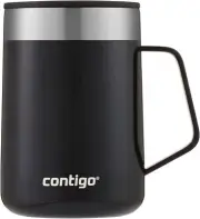 Contigo Streeterville Stainless Steel Mug Insulated Splash-Proof Lid Black 14 oz