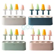 Ice Cream Mould Block Silicone 4 Cavity Frozen Molds Icy Pole Jelly Ice Lolly AU
