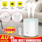 2000ML LED Ultrasonic Humidifier Essential Aroma Oil Diffuser Aromatherapy Home