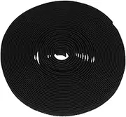 jojofuny Black Elastic Band with Fastener Durable Nylon Sewing Straps for Tailoring Upholstery and DIY Projects Yards High Performance Elasticity Classic Black Design