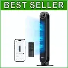 Floor Tower Fan with 90° Oscillation and Timer - Modern Bladeless Design
