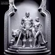 1/24 Resin Figure Model kit Ancient Warriors and Chivalrous Women unassembled