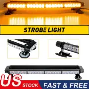 26" 54 LED Emergency Light Bar Rooftop Double Side Strobe Warning Light Amber