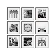 Cooper & Co. Pack Of 9 Square Frame Black