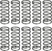 uxcell 10Pcs Compression Spring, 12mm OD, 1.2mm Wire Size, 30mm Free Length, Spring Steel Construction Extended Mechanical Compression Springs for Shop and Home Repairs, Silver Tone