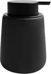 TOOZFO Soap Dispenser Ceramic with Easy-to-Press Pump Hand Lotion Liquid Dispenser for Shampoo Bathroom Kitchen 12 oz Black