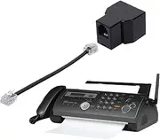Telephone Cord Splitter - Two Way Phone Wires Splitter Converter, Phone Cord Converter for Phone, Fax Machine, Modem, DSL Equipment