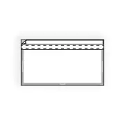 Kwik-Tak Booklet, 6" x 9", Clear Polypropylene, White Imprint on Border: