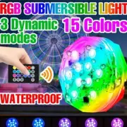 RGB Underwater Lamp Waterproof Swimming Pool Light Fish Tank Vase Bowl