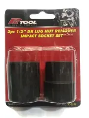 2pc 1/2” Drive Lug Nut Mag Wheel Locknut Remover Impact Socket Set