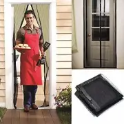 Hands Free Auto Mesh Door Magnets Screen Anti-bug Fly Mosquito Bug Net No box