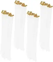 DOITOOL 200pcs Portable Handheld Flagpole Kit Lightweight Mini Flag Sticks for Easy Flag Attachment for Parties Festivals and Sports Events Design