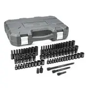 GearWrench 71 Piece 1/4” Drive 6 Point Standard & Deep Universal Impact Metric & Imperial Socket Set - 84903