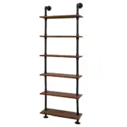 NNEDSZ Rustic Wall Shelves Display Bookshelf Industrial DIY Pipe Shelf Brackets