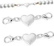 COHEALI Necklace Magnetic Buckles Magnetic Jewelry Clasps Strong Closures for Silver Jewelry
