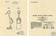 Vintage DRINKING BIRD PATENT Art Print READY TO FRAME HAPPY Water Bobbing