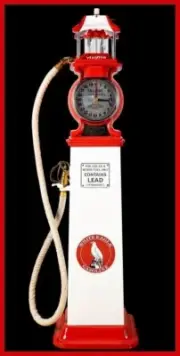 White Eagle Wayne Clock Face Gas Pump NEW Sign 18x36" USA STEEL XL Size 8 lbs