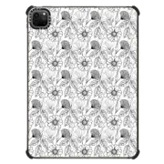 iPad Pro 11-inch (3rd/4th gen) iPad Impact Case Simple abstract black white floral sketch painting
