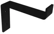 Live Edge Timber 105766 8 in. S Style Shelf Bracket Black