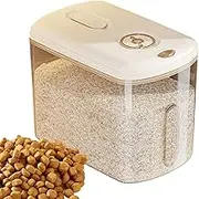 Rice Container,10kg Capacity Airtight Flour Storage Bin with Measuring Cup - Multipurpose Bin For Rice, Cereal, Flour, Grain